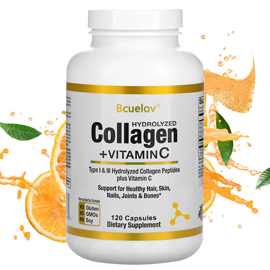 Collagen Peptides Plus Vitamin C Supports Healthy Hair, Skin, Nails, Joints & Bones